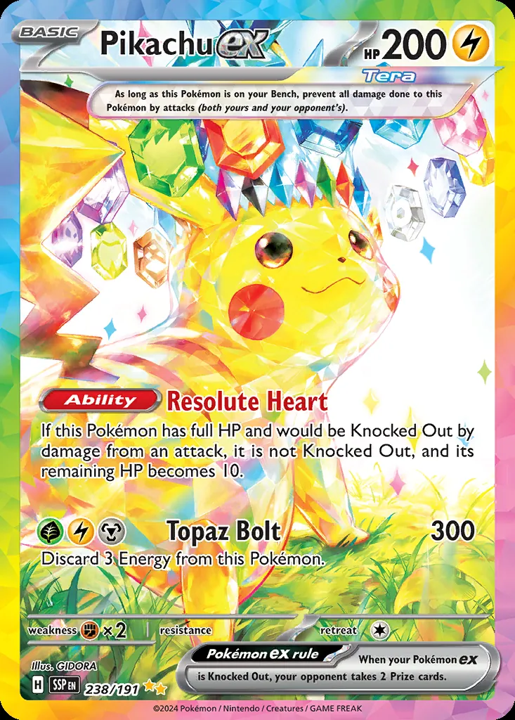 Pikachu ex, Surging Sparks 238/191